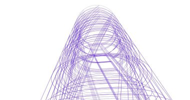 soyut mimari duvar kağıdı tasarımı, dijital konsept arkaplan