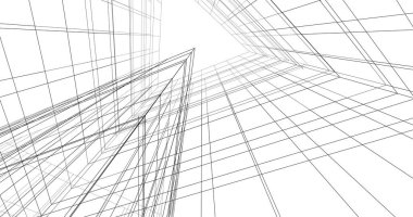 soyut mimari duvar kağıdı tasarımı, dijital konsept arkaplan