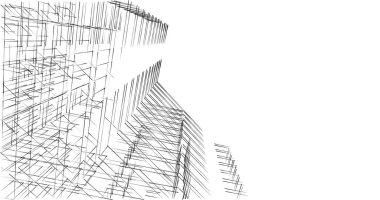 Geometrik mimari binalar tasarımı