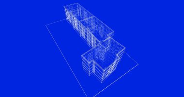 soyut mimari duvar kağıdı tasarımı, dijital konsept arkaplan