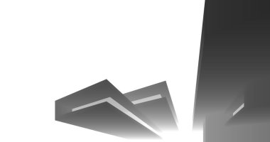 minimal çizim sanatı, geometrik mimari binalar tasarımı