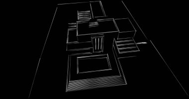 soyut mimari duvar kağıdı tasarımı, dijital konsept arkaplan