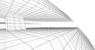 soyut mimari duvar kağıdı tasarımı, dijital konsept arkaplan