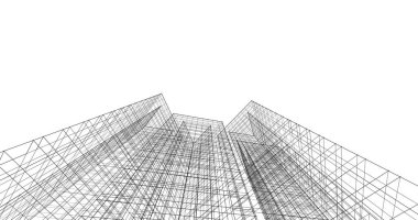 soyut mimari duvar kağıdı tasarımı, dijital konsept arkaplan