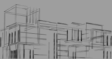 soyut mimari duvar kağıdı tasarımı, dijital konsept arkaplan