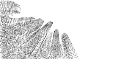 soyut mimari duvar kağıdı tasarımı, dijital konsept arkaplan