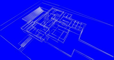 soyut mimari duvar kağıdı tasarımı, dijital konsept arkaplan