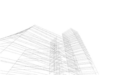 soyut mimari duvar kağıdı tasarımı, dijital konsept arkaplan