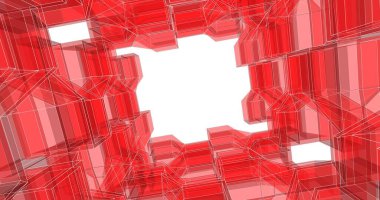 soyut mimari duvar kağıdı tasarımı, dijital konsept arkaplan