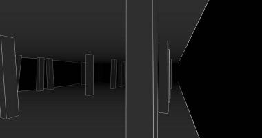 soyut mimari duvar kağıdı tasarımı, dijital konsept arkaplan