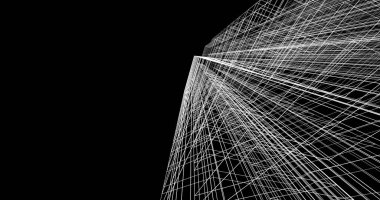 soyut mimari duvar kağıdı tasarımı, dijital konsept arkaplan