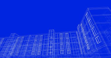 soyut mimari duvar kağıdı tasarımı, dijital konsept arkaplan