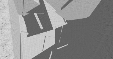 minimal geometrik şekiller, mimari çizgiler