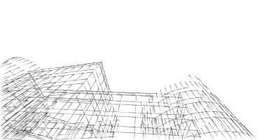 soyut mimari duvar kağıdı tasarımı, dijital konsept arkaplan