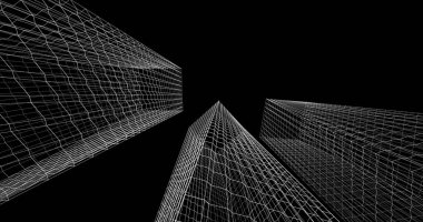 soyut mimari duvar kağıdı tasarımı, dijital konsept arkaplan