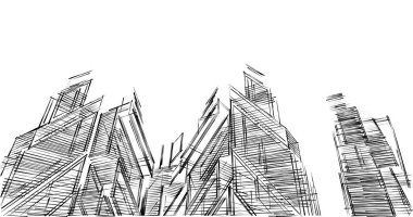 minimal geometrik şekiller, mimari çizgiler