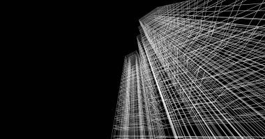 soyut mimari duvar kağıdı tasarımı, dijital konsept arkaplan