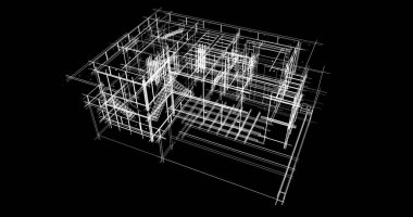 minimal geometrik şekiller, mimari çizgiler