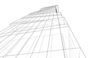 soyut mimari duvar kağıdı tasarımı, dijital konsept arkaplan