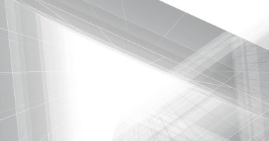 Mimari sanat konseptinde soyut çizgiler, minimum geometrik şekiller. 