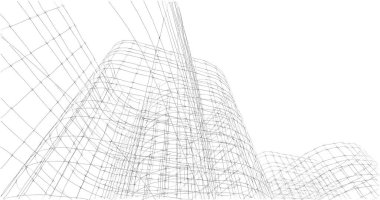 soyut mimari duvar kağıdı tasarımı, dijital konsept arkaplan