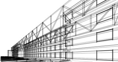 soyut mimari duvar kağıdı tasarımı, dijital konsept arkaplan