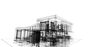 soyut mimari duvar kağıdı tasarımı, dijital konsept arkaplan
