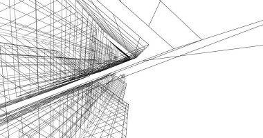 soyut mimari duvar kağıdı tasarımı, dijital konsept arkaplan