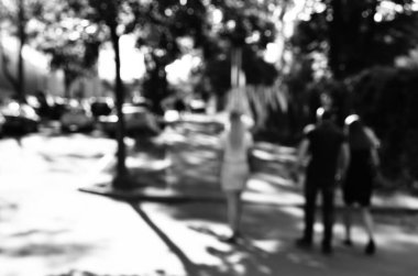 Bulanık şehir manzarası, soyut arkaplan 