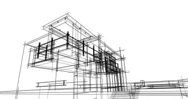 minimal geometrik mimari binalar tasarımı