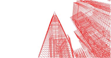 soyut mimari duvar kağıdı tasarımı, dijital konsept arkaplan
