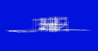 soyut mimari duvar kağıdı tasarımı, dijital konsept arkaplan