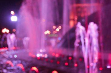 Bulanık soyut ışıklar gece şehrin arka planı