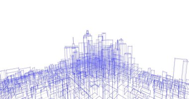 soyut mimari duvar kağıdı tasarımı, dijital konsept arkaplan