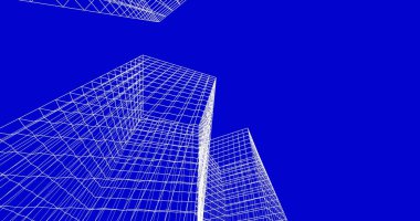 soyut mimari duvar kağıdı tasarımı, dijital konsept arkaplan