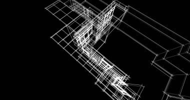 soyut mimari duvar kağıdı tasarımı, dijital konsept arkaplan