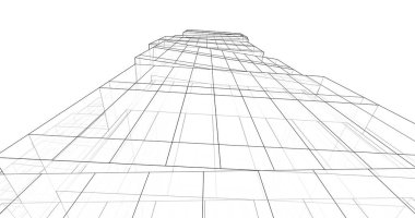 soyut mimari duvar kağıdı tasarımı, dijital konsept arkaplan