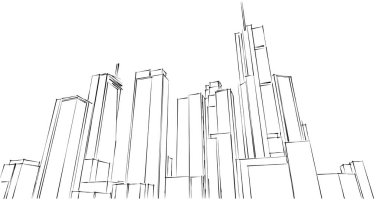 minimal geometrik şekiller, mimari çizgiler