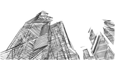 minimal geometrik şekiller, mimari çizgiler