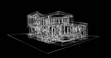 soyut mimari duvar kağıdı tasarımı, dijital konsept arkaplan