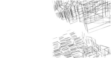 soyut mimari duvar kağıdı tasarımı, dijital konsept arkaplan