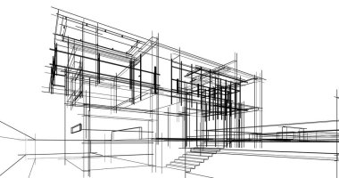 minimal geometrik mimari binalar tasarımı