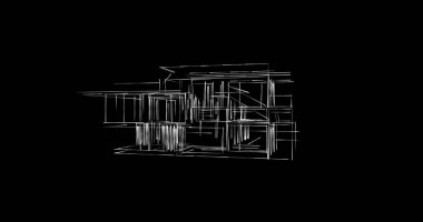 minimal geometrik şekiller, mimari çizgiler