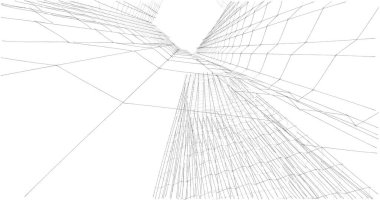 soyut mimari duvar kağıdı tasarımı, dijital konsept arkaplan