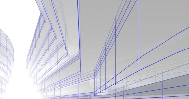 soyut mimari duvar kağıdı tasarımı, dijital konsept arkaplan