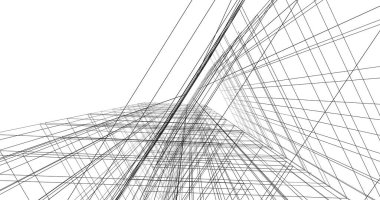 soyut mimari duvar kağıdı tasarımı, dijital konsept arkaplan