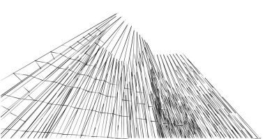 soyut mimari duvar kağıdı tasarımı, dijital konsept arkaplan