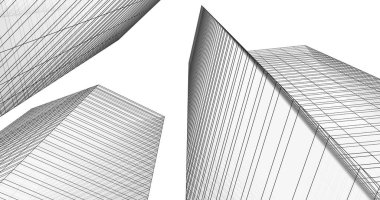 soyut mimari duvar kağıdı tasarımı, dijital konsept arkaplan