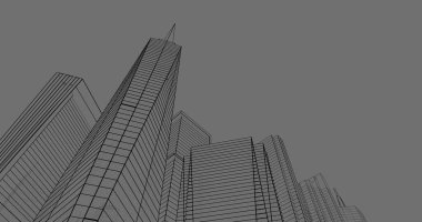 soyut mimari duvar kağıdı tasarımı, dijital konsept arkaplan