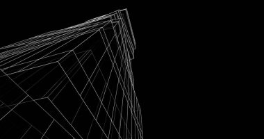 soyut mimari duvar kağıdı tasarımı, dijital konsept arkaplan